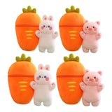 Maxbell Carrot Plush Pillow Cute Carrot Plush Doll for Holiday Birthday New Year