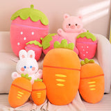 Maxbell Carrot Plush Pillow Cute Carrot Plush Doll for Holiday Birthday New Year