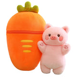 Maxbell Carrot Plush Pillow Cute Carrot Plush Doll for Holiday Birthday New Year