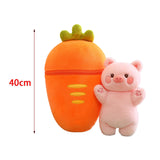 Maxbell Carrot Plush Pillow Cute Carrot Plush Doll for Holiday Birthday New Year