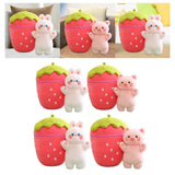 Maxbell Cute Strawberry Plush Doll Strawberry Plush Pillow for Valentine Day Kids