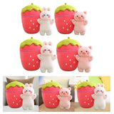 Maxbell Cute Strawberry Plush Doll Strawberry Plush Pillow for Valentine Day Kids