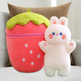 Maxbell Cute Strawberry Plush Doll Strawberry Plush Pillow for Valentine Day Kids