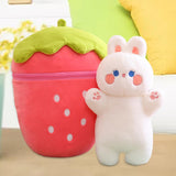 Maxbell Cute Strawberry Plush Doll Strawberry Plush Pillow for Valentine Day Kids