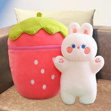 Maxbell Cute Strawberry Plush Doll Strawberry Plush Pillow for Valentine Day Kids
