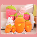 Maxbell Cute Strawberry Plush Doll Strawberry Plush Pillow for Valentine Day Kids