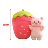 Maxbell Cute Strawberry Plush Doll Strawberry Plush Pillow for Valentine Day Kids