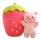 Maxbell Cute Strawberry Plush Doll Strawberry Plush Pillow for Valentine Day Kids