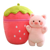 Maxbell Cute Strawberry Plush Doll Strawberry Plush Pillow for Valentine Day Kids