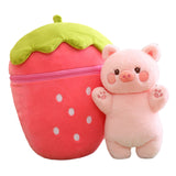 Maxbell Cute Strawberry Plush Doll Strawberry Plush Pillow for Valentine Day Kids