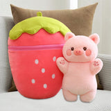 Maxbell Cute Strawberry Plush Doll Strawberry Plush Pillow for Valentine Day Kids
