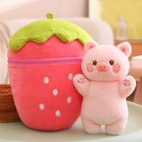 Maxbell Cute Strawberry Plush Doll Strawberry Plush Pillow for Valentine Day Kids