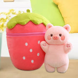 Maxbell Cute Strawberry Plush Doll Strawberry Plush Pillow for Valentine Day Kids