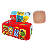 Maxbell Sensory Pull Along Tissue Box Game Motor Skill Toy for Boys and Girls Kids