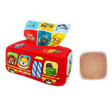 Maxbell Sensory Pull Along Tissue Box Game Motor Skill Toy for Boys and Girls Kids