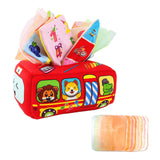 Maxbell Sensory Pull Along Tissue Box Game Motor Skill Toy for Boys and Girls Kids