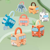 Maxbell 6 Pieces Montessori Toys Kids Learning Locks with Keys for Ages 3 Yrs+ Kids