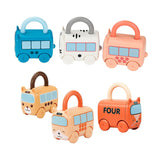 Maxbell 6 Pieces Montessori Toys Kids Learning Locks with Keys for Ages 3 Yrs+ Kids