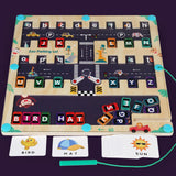 Maxbell Magnetic Alphabet Maze Board Teaching Prop Alphabet Matching Puzzle for Kids