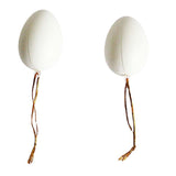 Maxbell 24x Easter Eggs Handmade Easter Decor for Party Decoration Art Crafts Making white