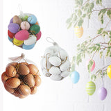 Maxbell 24x Easter Eggs Handmade Easter Decor for Party Decoration Art Crafts Making white