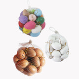 Maxbell 24x Easter Eggs Handmade Easter Decor for Party Decoration Art Crafts Making white