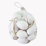 Maxbell 24x Easter Eggs Handmade Easter Decor for Party Decoration Art Crafts Making white