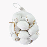 Maxbell 24x Easter Eggs Handmade Easter Decor for Party Decoration Art Crafts Making white