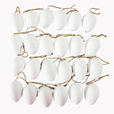 Maxbell 24x Easter Eggs Handmade Easter Decor for Party Decoration Art Crafts Making white