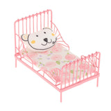 Maxbell 1/12 Scale Miniature Bed Dollhouse Furniture for Children Room Llittle Bear