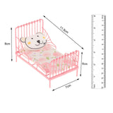 Maxbell 1/12 Scale Miniature Bed Dollhouse Furniture for Children Room Llittle Bear