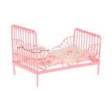 Maxbell 1/12 Scale Miniature Bed Bird Pattern Dollhouse Furniture for Children Room