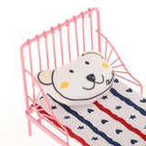 Maxbell 1:12 Dollhouse Small Single Bed Flower Dollhouse Furniture for Children Room