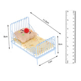 Maxbell 1:12 Dollhouse Miniature Bed Yellow Bird 1/12 Mini Dollhouse Furniture Bed