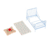 Maxbell 1/12 Scale Miniature Bed Flower Branch Photo Props for Children Room Bedroom