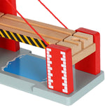 Maxbell Train Railway Tracks Bridge Wooden Train Accessories for Boys Children Girls