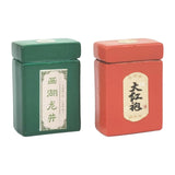 Maxbell 2 Pieces 1:12 Scale Metal Sealed Jar Alloy Miniature tea Storage Jar