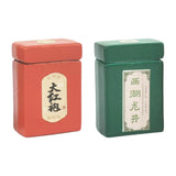 Maxbell 2 Pieces 1:12 Scale Metal Sealed Jar Alloy Miniature tea Storage Jar