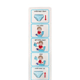 Maxbell Visual Schedule Education Toilet Training Chart for Home Homeschool Toddlers