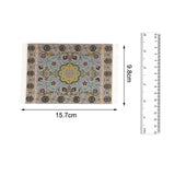 Maxbell 1:12 Miniature Dollhouse Carpet Handmade for Living Room Retro Miniature Rug
