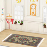 Maxbell 1/12 Dollhouse Embroidery Miniature Carpet Furniture Vintage Toy Turkish Rug