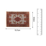 Maxbell 1:12 Miniature Dollhouse Carpet Handmade Accessories Toys Rectangle Door Mat