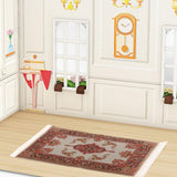 Maxbell 1:12 Miniature Dollhouse Carpet Handmade Accessories Toys Rectangle Door Mat