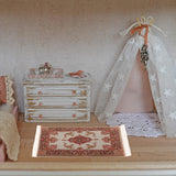 Maxbell 1:12 Miniature Dollhouse Carpet Handmade Accessories Toys Rectangle Door Mat