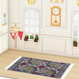 Maxbell Miniature Dollhouse Carpet Woven Door Mat for 1:12 Dollhouse Accessory Scene