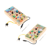 Maxbell Switch Light Toy Wooden Sensory Toy for Children Toddlers 1-3 Birthday Gifts animal