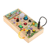 Maxbell Switch Light Toy Wooden Sensory Toy for Children Toddlers 1-3 Birthday Gifts animal