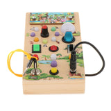 Maxbell Switch Light Toy Wooden Sensory Toy for Children Toddlers 1-3 Birthday Gifts animal