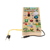 Maxbell Switch Light Toy Wooden Sensory Toy for Children Toddlers 1-3 Birthday Gifts animal