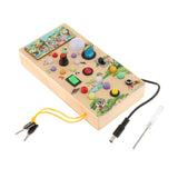 Maxbell Switch Light Toy Wooden Sensory Toy for Children Toddlers 1-3 Birthday Gifts animal